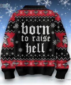 Lemmy Is God Born To Raise Hell Ugly Sweater and Sweatshirt