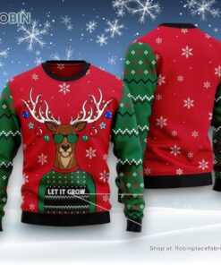 Let It Glow Ugly Christmas Sweater