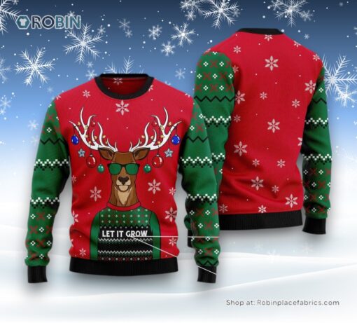 Let It Glow Ugly Christmas Sweater