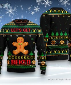 Let’S Get Baked Ugly Christmas Sweatshirt, Sweater