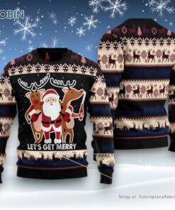 Let’S Get Merry Ugly Christmas Sweatshirt, Sweater