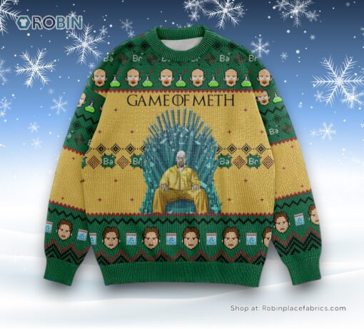 Let’s Get Stoned This Christmas Game Of Meth Ugly Sweater and Sweatshirt