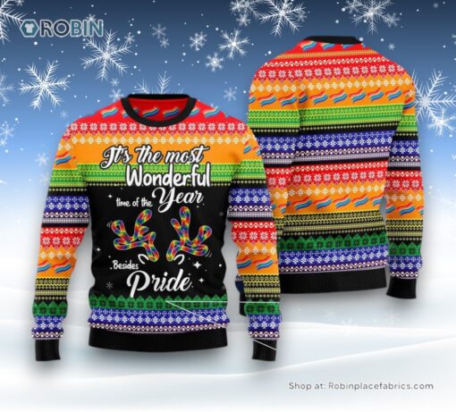 Lgbt Beside Pride Ugly Christmas Sweater