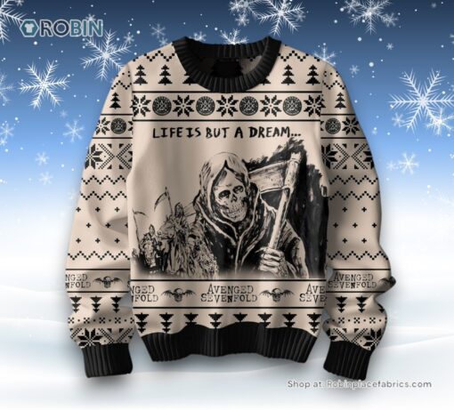 Life Is But A Dream Avenged Sevenfold Ugly Christmas Sweater and Sweatshirt
