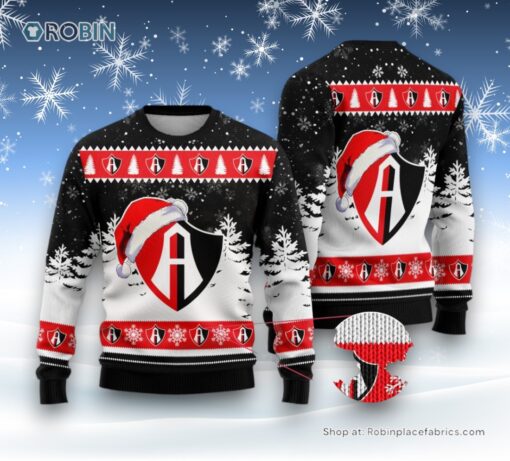 LIGA MX Atlas F.C Special Christmas Ugly Sweater and Sweatshirt Design