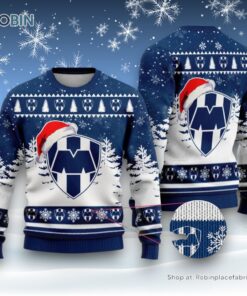 LIGA MX C.F. Monterrey Special Christmas Ugly Sweater and Sweatshirt Design LIGA MX C.F. Monterrey Special Christmas Ugly Sweater and Sweatshirt Design