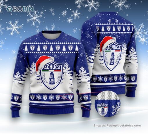 LIGA MX C.F. Pachuca Special Christmas Ugly Sweater and Sweatshirt Design