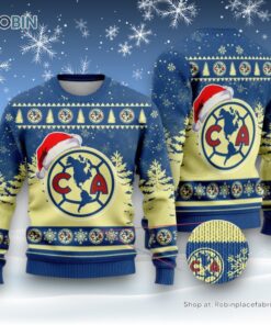 LIGA MX Club America Special Christmas Ugly Sweater and Sweatshirt Design