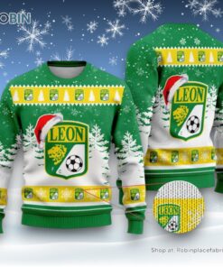 LIGA MX Club Leon Special Christmas Ugly Sweater and Sweatshirt Design