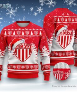LIGA MX Club Necaxa Special Christmas Ugly Sweater and Sweatshirt Design