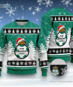 LIGA MX Club Santos Laguna Special Christmas Ugly Sweater and Sweatshirt Design
