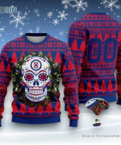 LIGA MX Cruz Azul Special Sugar Skull Christmas Ugly Sweater and Sweatshirt