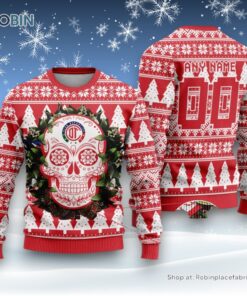 LIGA MX Deportivo Toluca Special Sugar Skull Christmas Ugly Sweater and Sweatshirt
