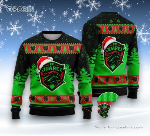 LIGA MX FC Juarez Special Christmas Ugly Sweater and Sweatshirt Design