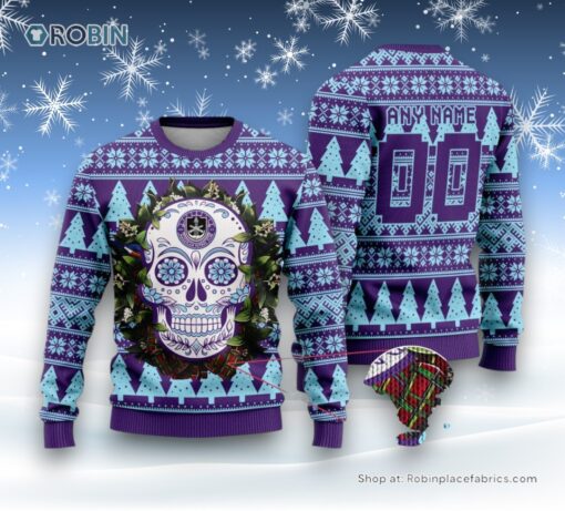 LIGA MX Mazatlan F.C Special Sugar Skull Christmas Ugly Sweater and Sweatshirt