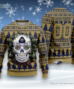 LIGA MX Pumas UNAM Special Sugar Skull Christmas Ugly Sweater and Sweatshirt