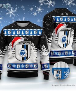 LIGA MX Queretaro F.C Special Christmas Ugly Sweater and Sweatshirt Design