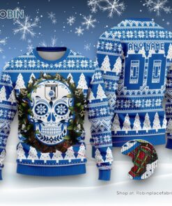 LIGA MX Queretaro F.C Special Sugar Skull Christmas Ugly Sweater and Sweatshirt