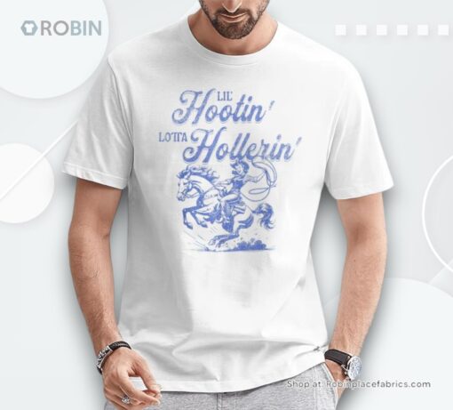 Lil’ Hootin’ Lotta Hollerin’ Cowgirl Western Country Vintage Shirt