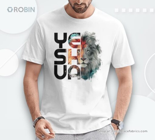 Lion And Yeshua Christian Shirt