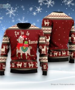 Llama Lalala Chritmas Pattern Ugly Christmas Sweater For Men And Women, Farm Ugly Sweater Llama Lalala Chritmas Pattern Ugly Christmas Sweater For Men And Women, Farm Ugly Sweater