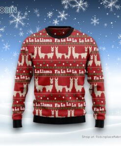 Llama Lalala Ugly Christmas Sweater For Men And Women, Farm Ugly Sweater