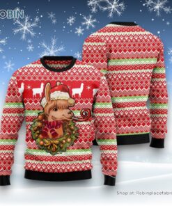 Llama Loves Christmas Ugly Christmas Sweatshirt, Sweater