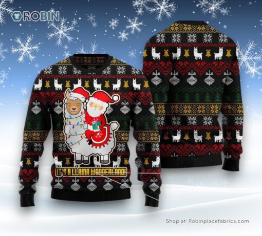Llama Ugly Christmas Sweater