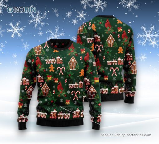 Love Cardinal Ugly Christmas Sweater
