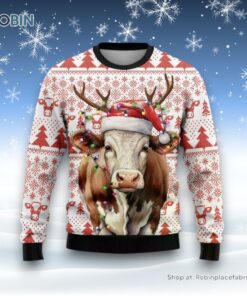 Love Dairy Cow Ugly Christmas Sweater For Men Women, Christmas Gift, Farmers Sweater