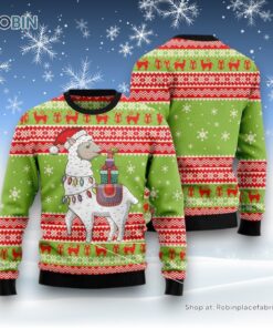 Love Llama Ugly Christmas Sweater