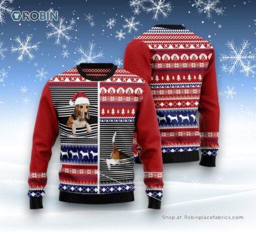 Lovely Beagle Ugly Christmas Sweatshirt, Sweater