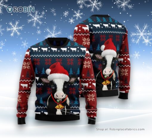 Lovely Cow Ugly Christmas Sweatshirt, Sweater