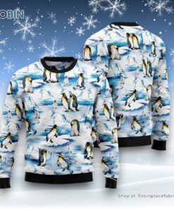 Lovely Penguin North Pole Ugly Christmas Sweater