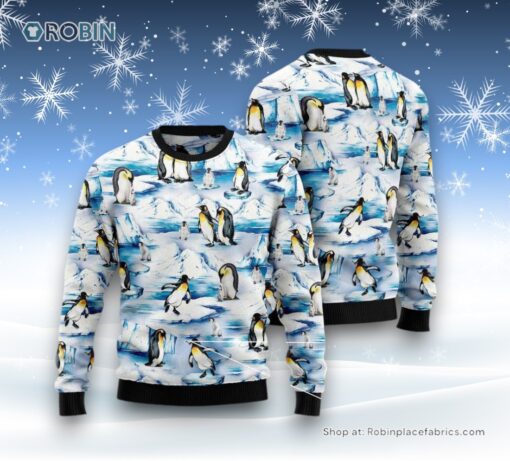 Lovely Penguin North Pole Ugly Christmas Sweater