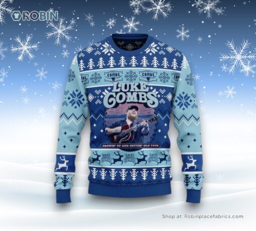 Luke Combs Growin’ Up and Gettin’ Old Tour for 2024 Ugly Sweater and Sweatshirt