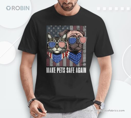 Make Pets Safe Again Trump Harris Debate Eating The Dogs Cat Shirt