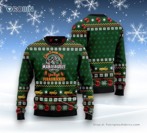 Mamasaurus Ugly Christmas Sweater