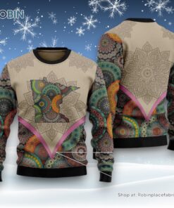 Mandala Minnesota Home Ugly Christmas Sweater