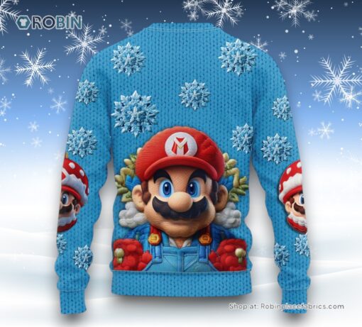 Mario Ugly Christmas Sweater and Sweatshirt