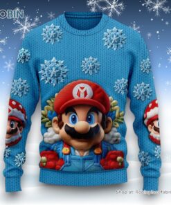 Mario Ugly Christmas Sweater and Sweatshirt Mario Ugly Christmas Sweater and Sweatshirt
