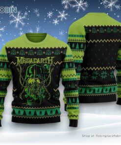 Megadarth Metalhead Unisex Ugly Sweater and Sweatshirt For Men and Women