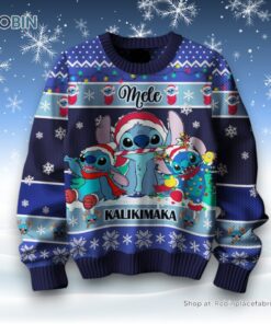 Mele Kalikimaka Stitch Ugly Christmas Sweater and Sweatshirt