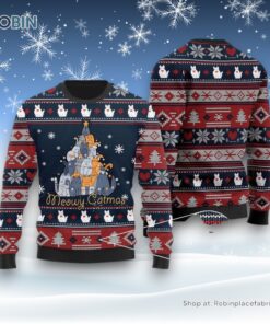 Meowy Catmas Christmas Cats Tree Ugly Sweater, Christmas Gift For Cat Love