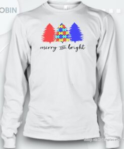 Merry And Bright Colorful Puzzle Teacher Unisex Shirt