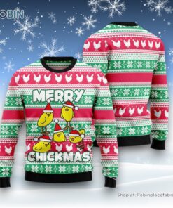 Merry Chickmas Ugly Christmas Sweater
