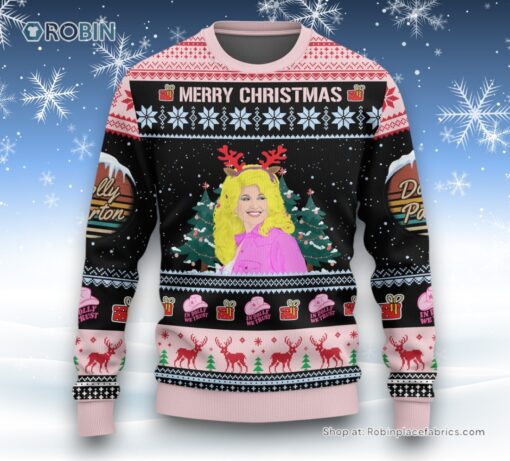Merry Christmas In Dolly We Trust What Would Dolly Do Ugly Sweater and Sweatshirt