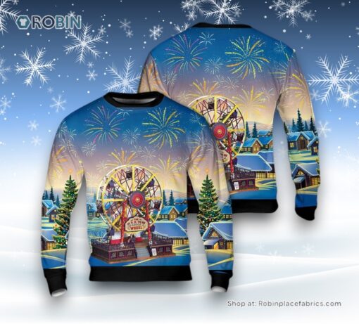Merry Christmas The Giant Wheel Ugly Christmas Sweater For Men And Women, Christmas Gift