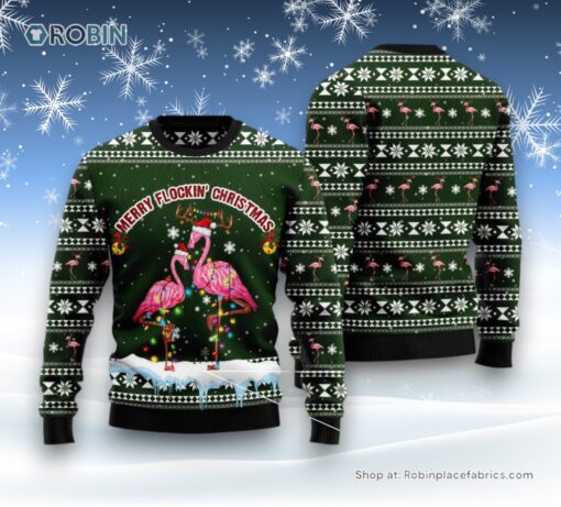 Merry Flockin Christmas Ugly Christmas Sweater