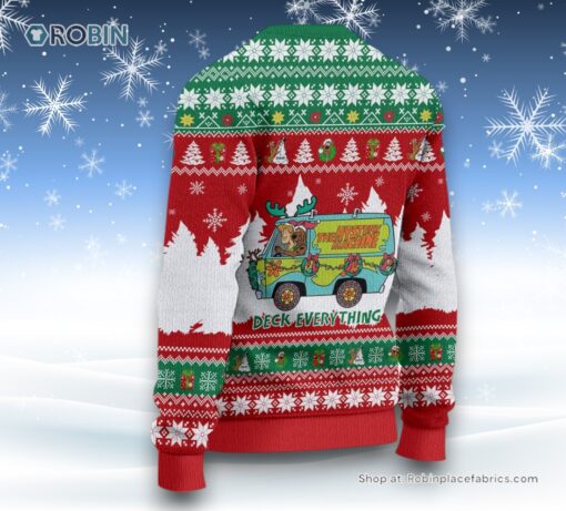 Merry Munchies The Mystery Machine Deck Everything Ugly Christmas Sweater and Sweatshirt